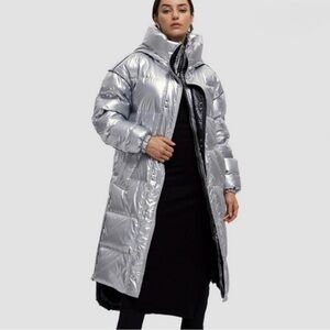 Lattelier Shiny Long Puffer Jacket